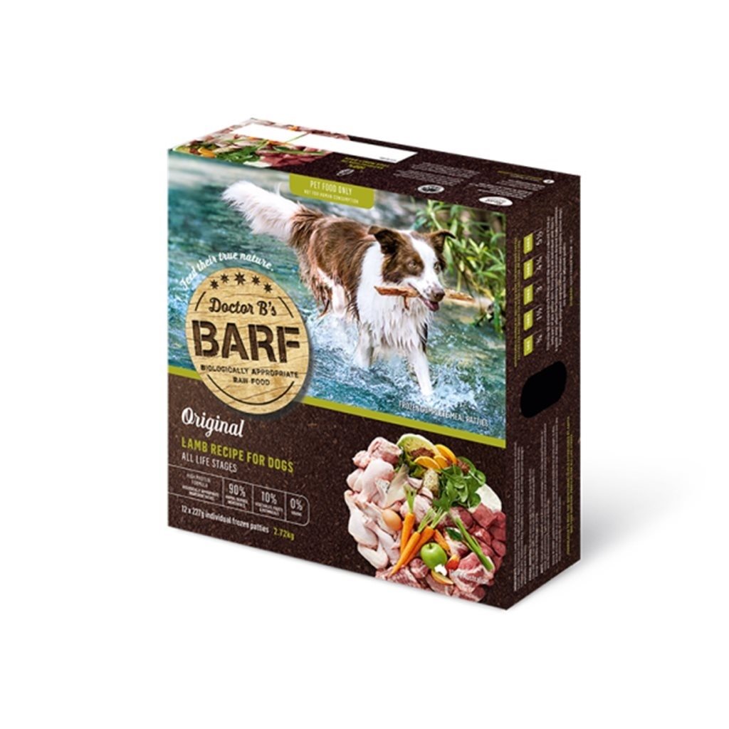 兩盒優惠套裝 - Dr. B (R.A.W. Barf)急凍狗生肉糧 - Lamb 羊肉蔬菜 2.72Kg