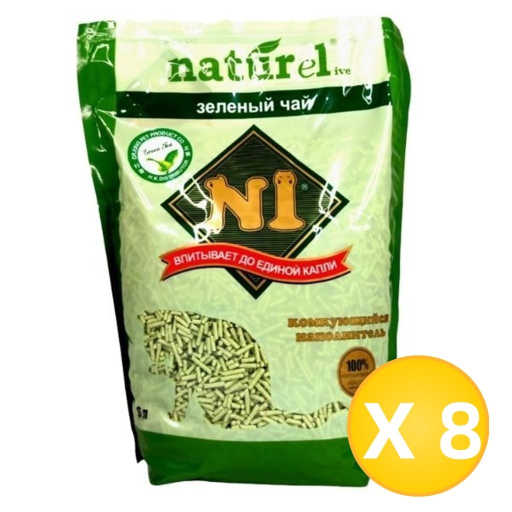 N1 天然玉米豆腐貓砂 (結砂)  (綠茶) 6L   - 8包 原箱優惠 