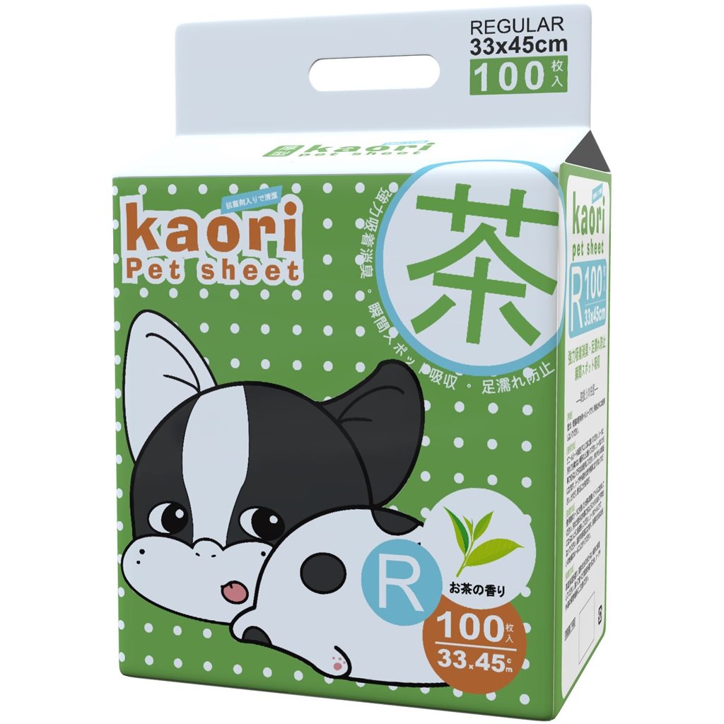  買滿 $200 即可以 $85 換購 綠茶 Petsgoal (Kaori)抗菌消臭尿片 (33cm x 45cm) 100片 ~不能與免費禮品&加購優惠同時選購