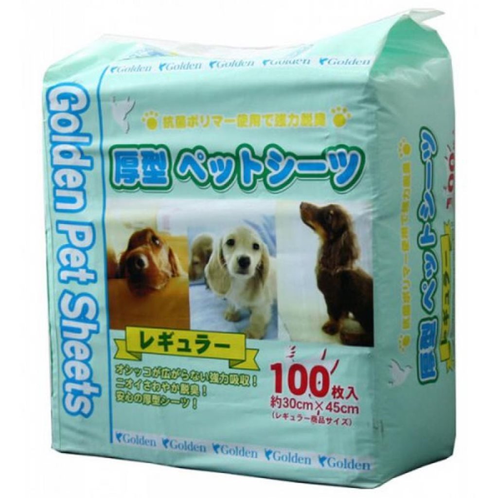 Golden Pet Sheets 吸水尿片 (30x45cm) 100片 (藍)