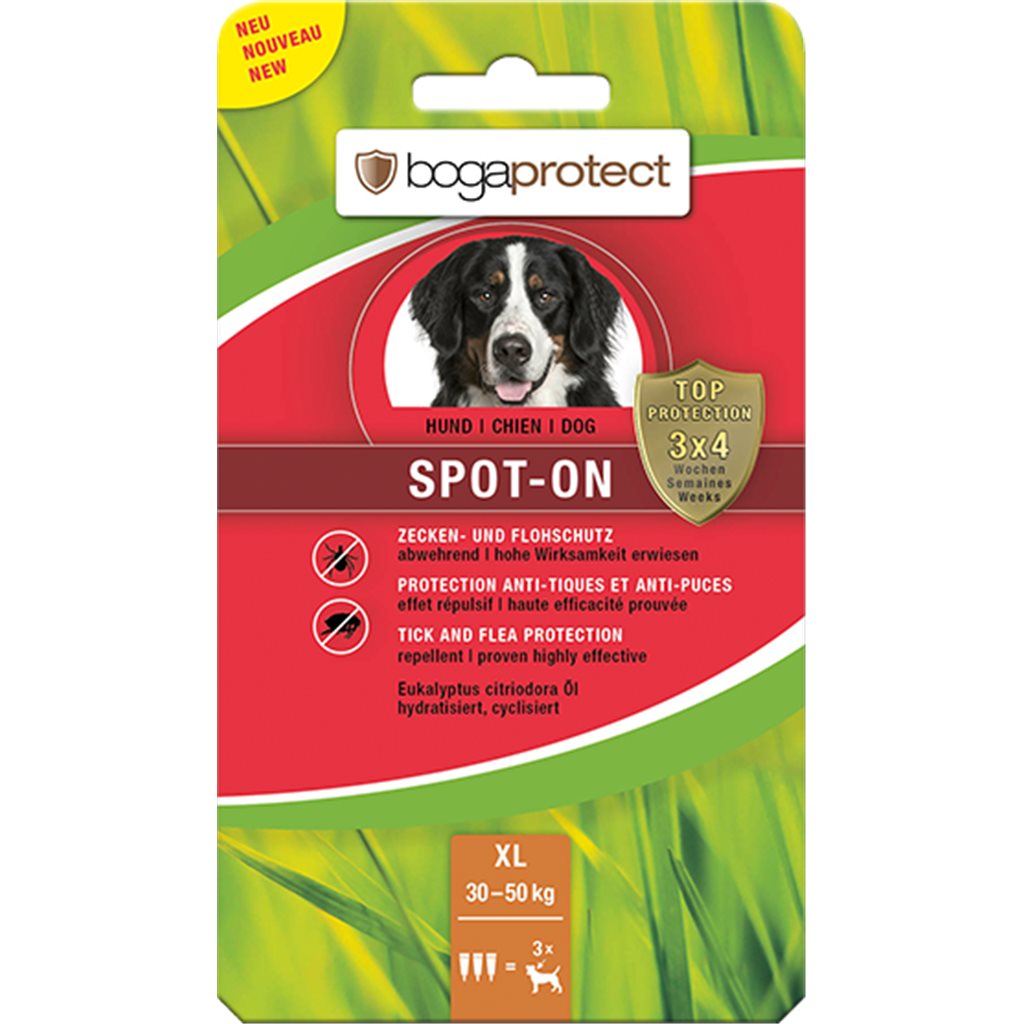 bogaprotect® Anti-Parasit Spot-on (XL) 天然驅蝨滴頸劑 (超大型犬用) 30-50 kg