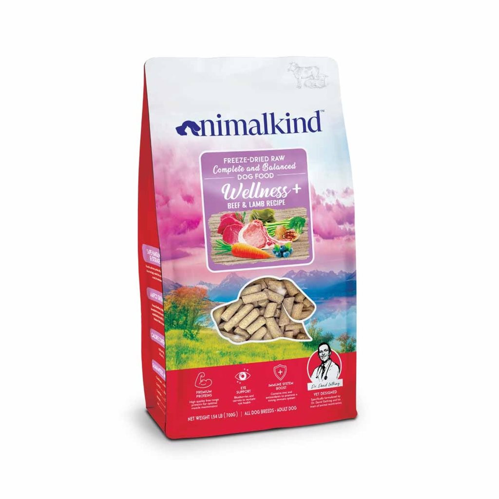 Animalkind - Freeze-Dried Raw Dog Food Wellness+ Beef & Lamb 牛肉和羊肉狗配方凍乾糧 340g