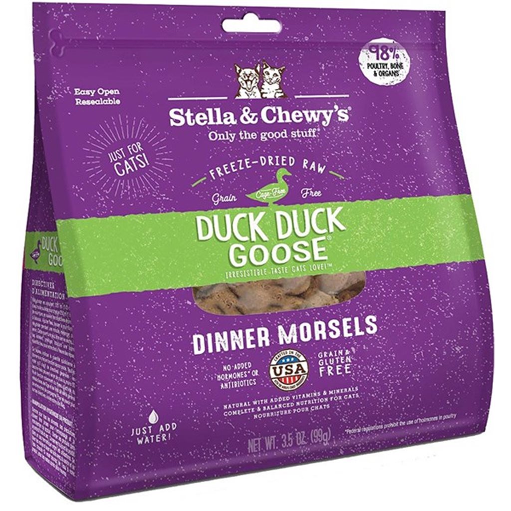 Stella & Chewy's - Freeze Dried Duck Duck Goose Dinner - 鴨鵝肉 貓配方 8oz 凍乾糧 (SC036-A)