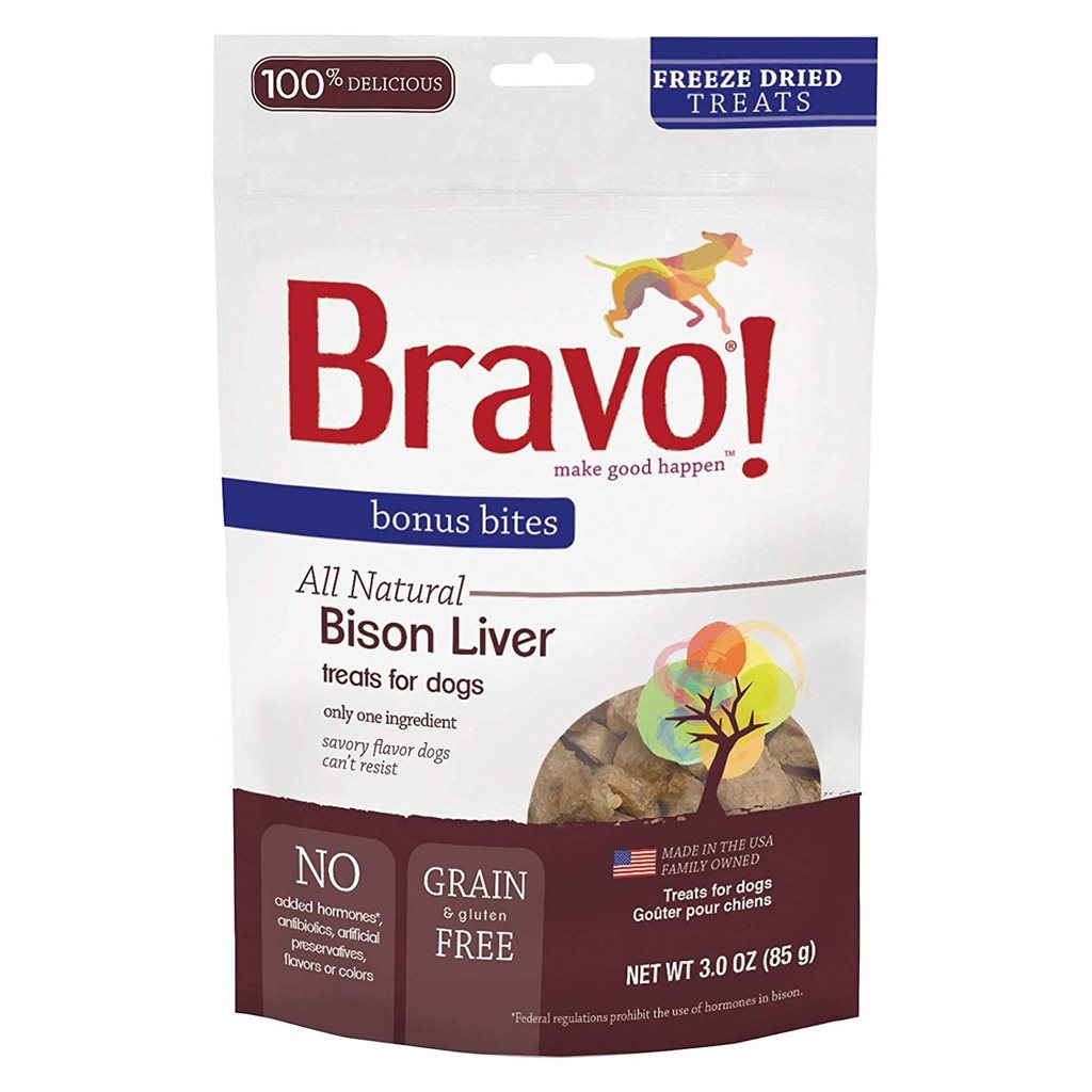Bravo - Freeze Dried Bison Liver 脫水野牛肝 3oz (到期日: 07/2023)