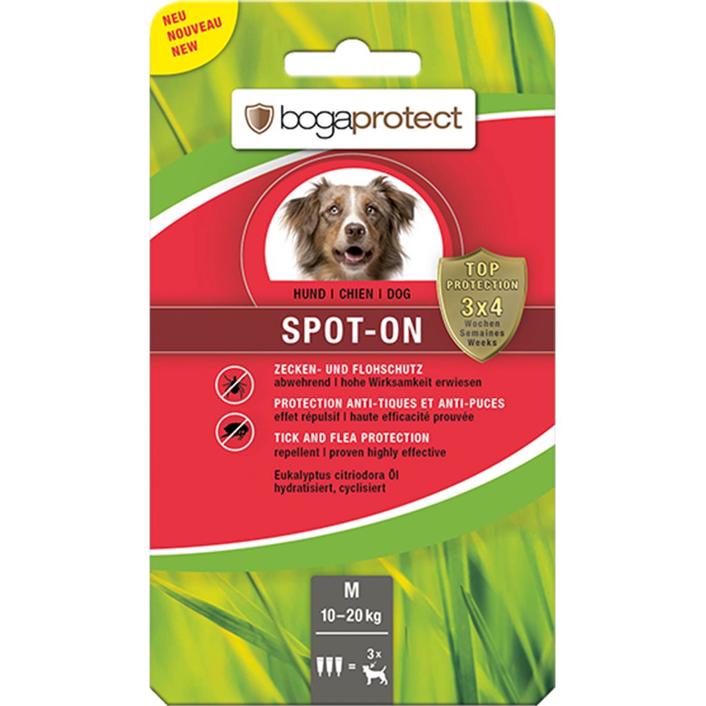 bogaprotect® Anti-Parasit Spot-on (MEDIUM) 天然驅蝨滴頸劑 (中型犬用) 10-20 kg  ~ 需預訂