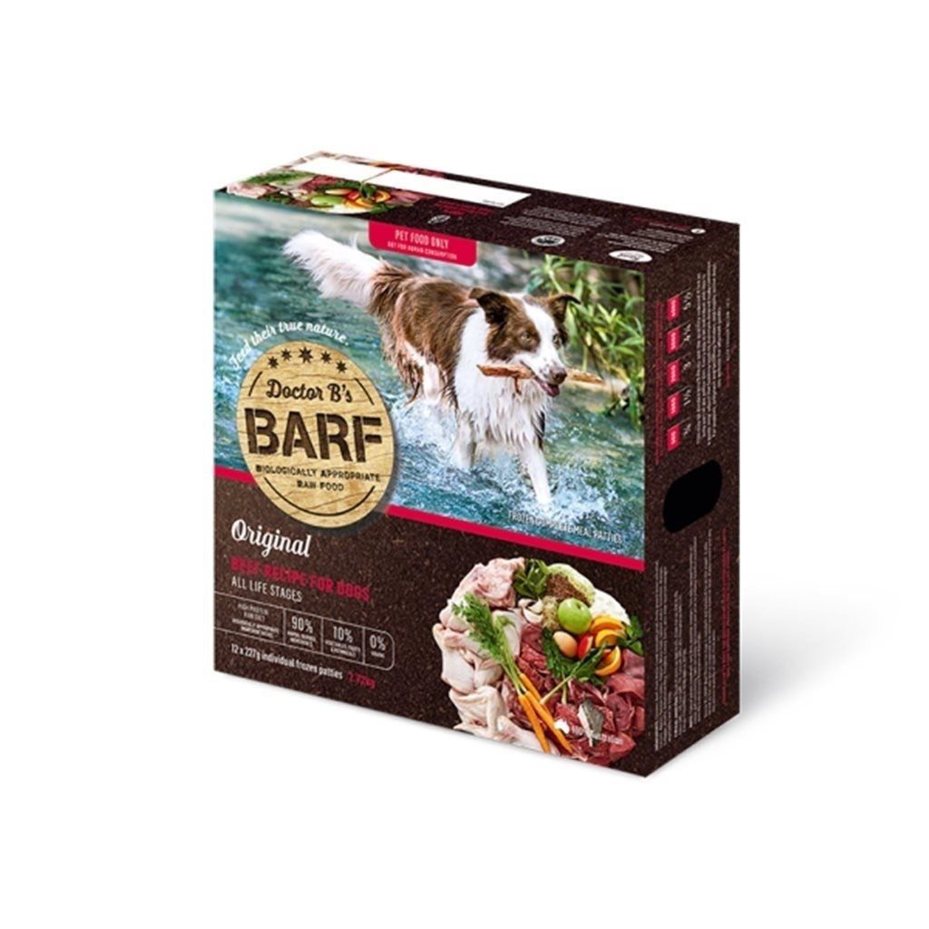 兩盒優惠套裝 - Dr. B (R.A.W. Barf)急凍狗生肉糧 - Beef 牛肉蔬菜 2.72Kg