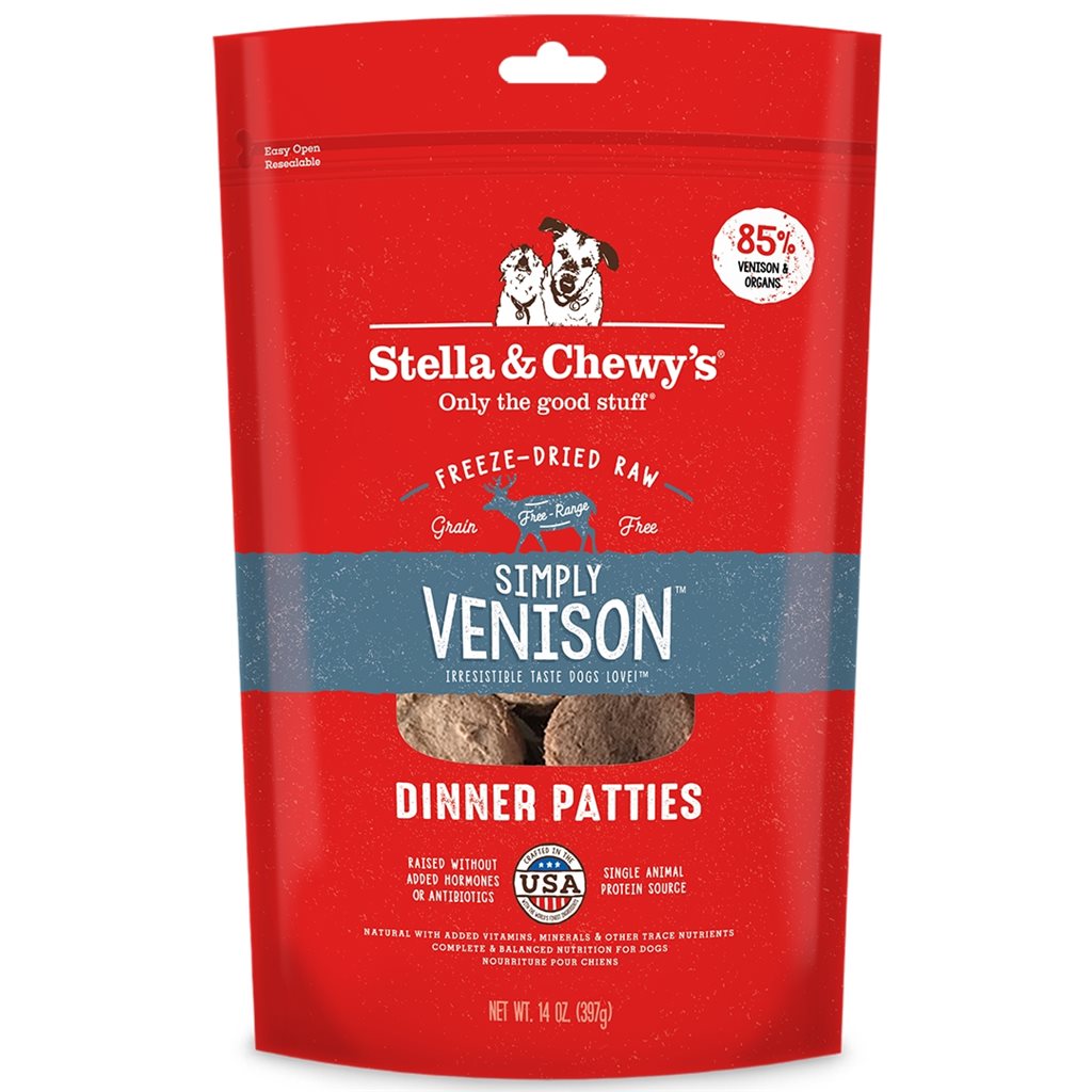 Stella & Chewy's - Freeze Dried Simply Venison - 單一蛋白 鹿肉 狗配方 25oz 凍乾糧 (SC118)