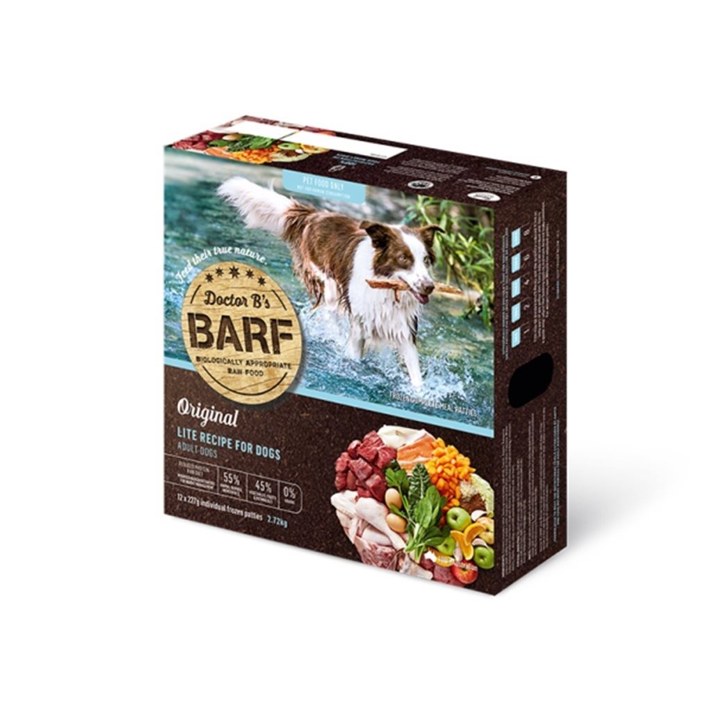 兩盒優惠套裝 - Dr. B (R.A.W. Barf)急凍減肥生肉糧 - Lite Recipe 袋鼠+雞肉蔬菜 (貓狗合用) 2.72Kg