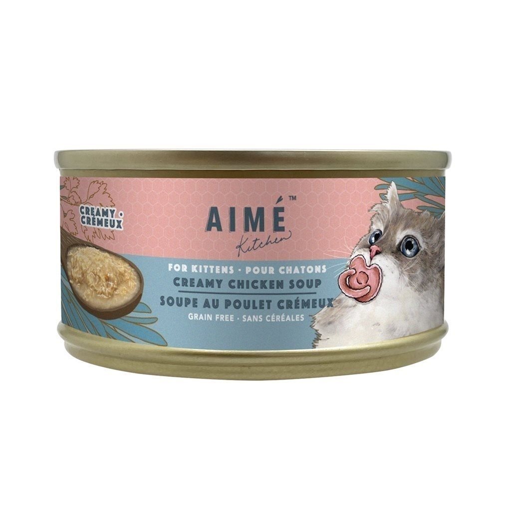 48 罐優惠套裝 - Aime Kitchen - Creamy Chicken Soup For Kittens 忌廉濃雞湯幼貓罐 75g (TCC75-K)