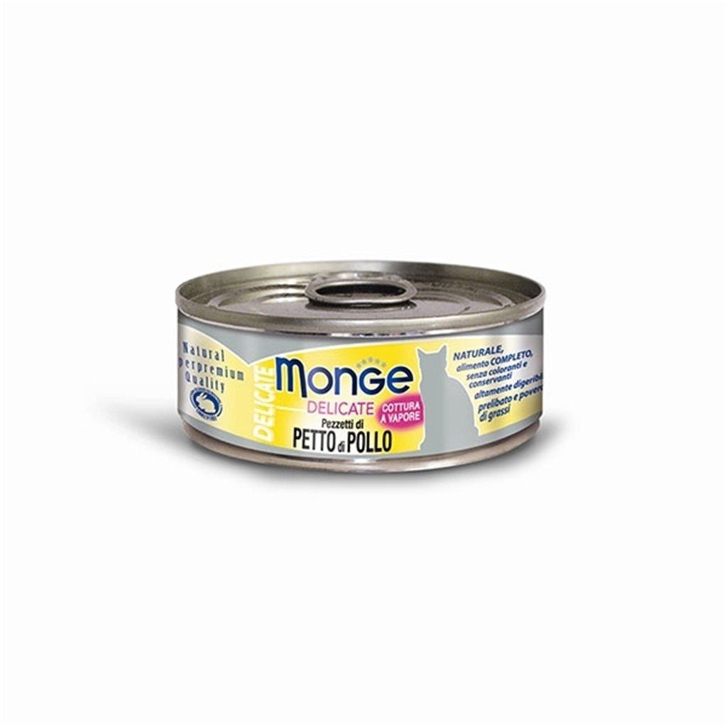 24罐優惠套裝 - Monge 鮮味雞肉系列 - 鮮雞肉 (黃) 80g