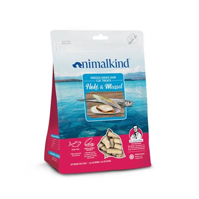 Animalkind - Freeze-Dried Raw Cat Treats Hoki & Mussels 鱈魚和青口配方 85g (貓)