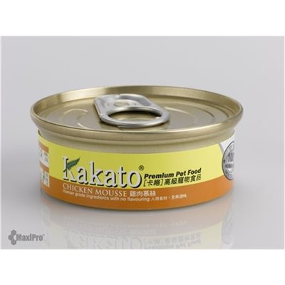 84 罐優惠套裝 - Kakato 卡格 Chicken Mousse 雞肉慕絲 40g (貓狗合用) (601)
