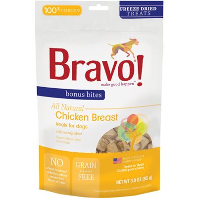 Bravo - Freeze Dried Chicken Breast 脫水走地雞胸粒 (天然、沒有注射激素及賀爾蒙) 3oz