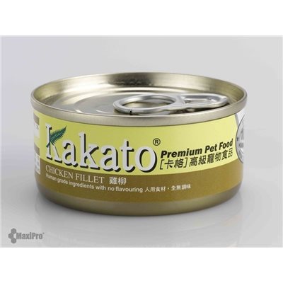 Kakato 卡格 Chicken Fillet 雞柳 罐頭 (貓狗合用) 70g (712)