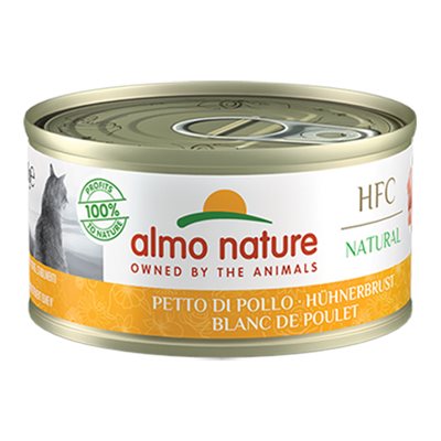 Almo Nature 全天然啖啖肉塊貓罐頭 - 雞肉切片 70g (9016)