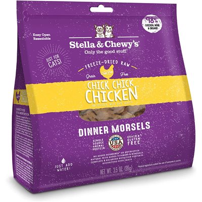 Stella & Chewy's - Freeze Dried Chick Chick Chicken Dinner - 雞肉 貓配方 3.5oz 凍乾糧 (SC032)