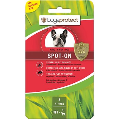 bogaprotect® Anti-Parasit Spot-on (S) 天然驅蝨滴頸劑 (小型犬用) 4-10 kg  ~ 需預訂