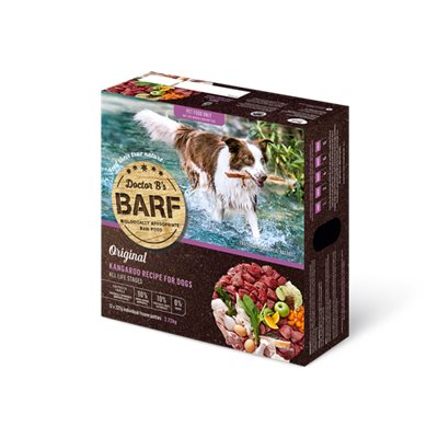 四盒優惠套裝 -  Dr. B (R.A.W. Barf)急凍狗糧 - Kangaroo 袋鼠肉蔬菜 2.72Kg