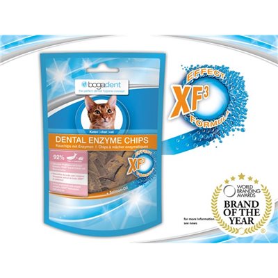 bogadent® Dental Enzyme Chips Cat (Fish) 天然酵素防牙石小食 (魚) 50g (貓用)