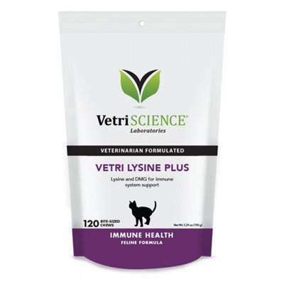 買滿 $400 加 $199 換購 - Vetriscience Vetri Lysine Plus 貓用氨基酸咀嚼肉粒 (120粒)