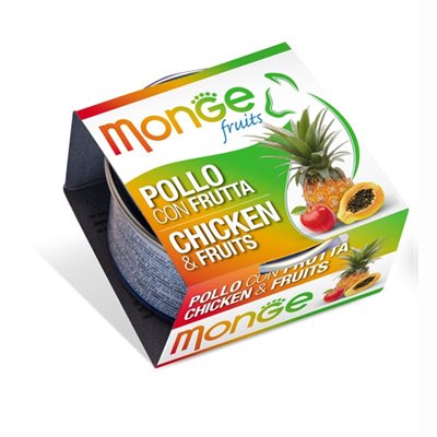 Monge 清新水果系列 - 雞肉+雜果 80g