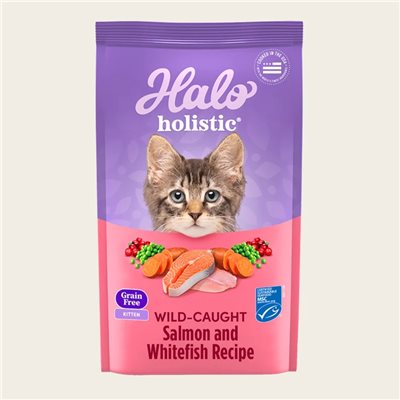 Halo - Holistic 無穀野生三文魚&白魚幼貓配方 10 lb (34251)