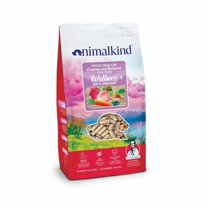 Animalkind - Freeze-Dried Raw Dog Food Wellness+ Beef & Lamb 牛肉和羊肉狗配方凍乾糧 340g