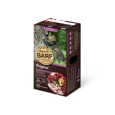 8盒優惠 Dr. B (R.A.W. Barf) 急凍 ( 貓糧 ) 袋鼠肉 1.38 Kg