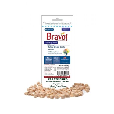 Bravo - Freeze Dried Healthy Bites Turkey Breast 脫水火雞胸貓小食 1oz