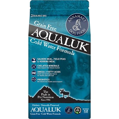 Annamaet Aqualuk (Dog) 深海冰水精華 無穀物配方 - 野生三文魚 鯰魚 鯖魚 15lb - 5lb X 3  (到期日11/2022) 