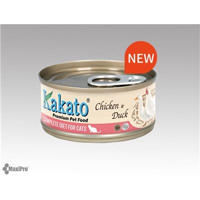 48 罐優惠套裝 - Kakato 卡格 貓主食罐系列 - 雞、鴨 70g (762)