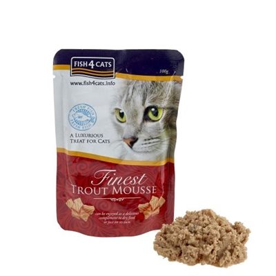 Fish4Cats Finest Trout Mousse for Cats 海藻精華鳟魚慕思(貓)99g