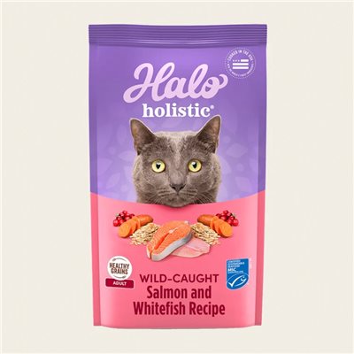 Halo - Holistic 成貓野生三文魚&白魚配方 10 lb (35221)
