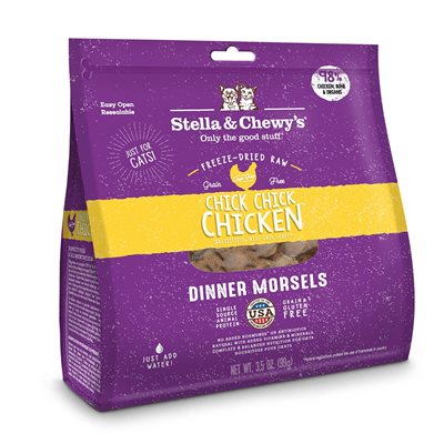 Stella & Chewy's - Freeze Dried Chick Chick Chicken Dinner - 雞肉 貓配方 8oz 凍乾糧 (SC033-A)