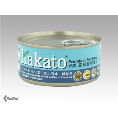 Kakato 卡格 Tuna & Mackerel 吞拿魚、鯖花魚 罐頭 (貓狗合用) 70g (715)