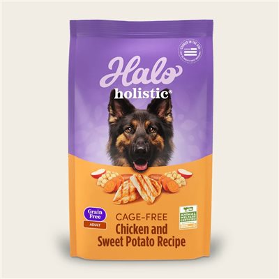 Halo - Holistic 無穀雞肉甜薯配方成犬糧 21 lb (59121)