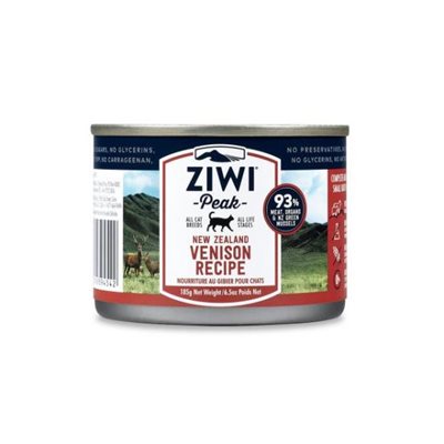 ZiwiPeak - 罐裝料理 (貓用) - 鹿肉配方 185g -  12罐優惠(狗會優惠不適用)