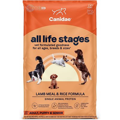 Canidae (Dog) Lamb Meal & Rice 羊肉紅米配方 狗乾糧 27lb (1230A)