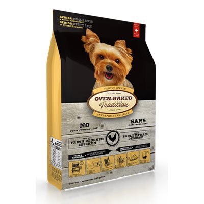 Oven-Baked (Dog) 高齡減肥配方 12.5lb (細粒)  (橙)