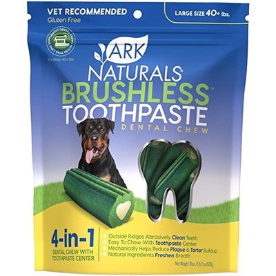 Ark Naturals Brushless-Toothpaste 亮白牙齒小食(大型犬用) 18oz