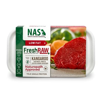 12 盒優惠套裝 - NAS FreshRAW - 急凍生肉狗糧 - 袋鼠肉 900g