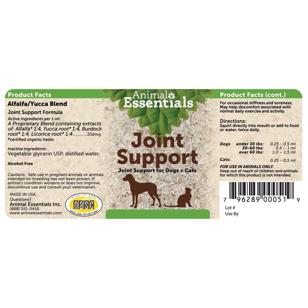 Animal Essentials - Joint Support (Alfalfa / Yucca Blend) 治療養生草本系列 - 關節治療保養配方 2oz